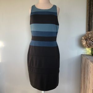 41 Hawthorn Shift Sleeveless Tank Green Color Blocked Dress Large NWT